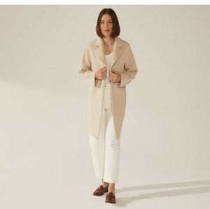 NEW ITALIC OFF WHITE WOOL & 30% CASHMERE  XL   (Never Worn)